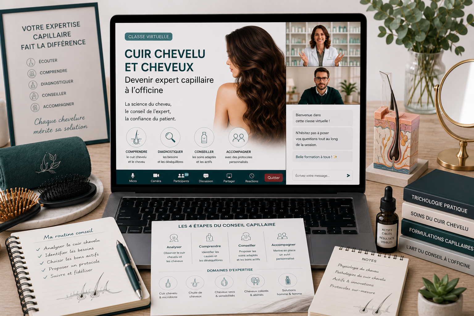 G477 - Cuir chevelu et cheveux : devenir expert capillaire a l’officine