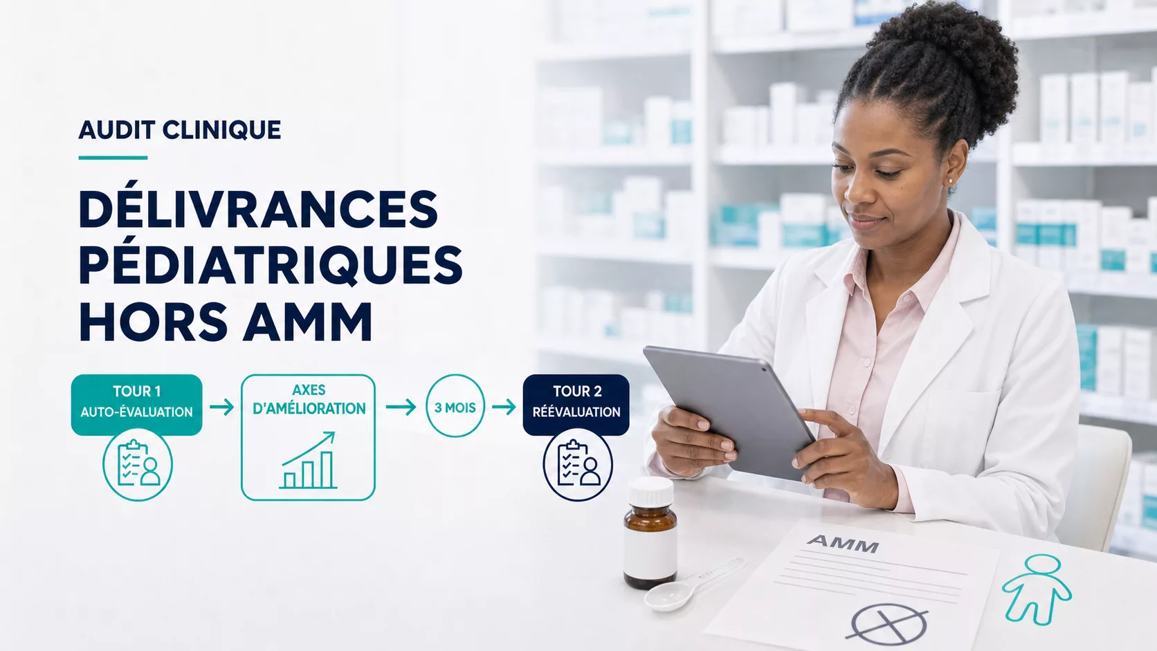 G129 - Évaluation des pratiques officinales de délivrance des médicaments pédiatriques hors AMM